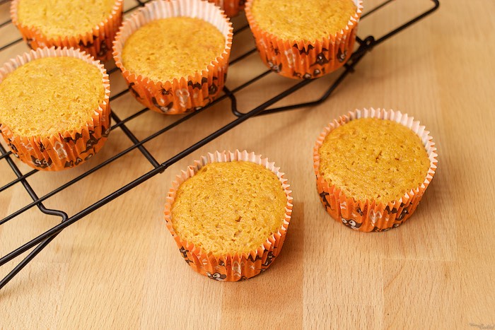 Cupcakes de calabaza y especias.