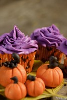 PUMPKIN-SPICED HALLOWEEN CUPCAKES